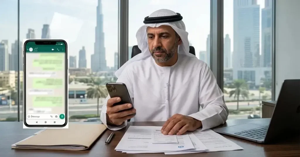 Using WhatsApp Messages as Evidence in UAE Debt Recovery Cases